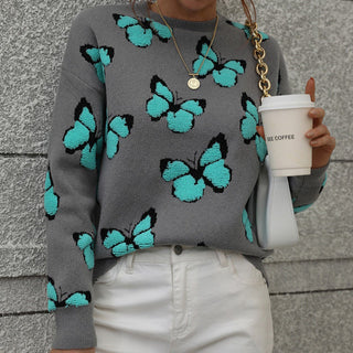 Pull Desenfadado Con Motivo De Mariposa