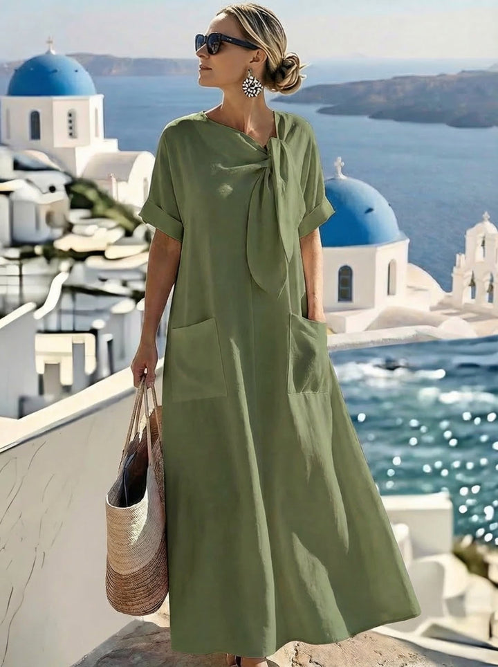 Elvoria | Fleur™ Vestido Elegante con Bolsillos