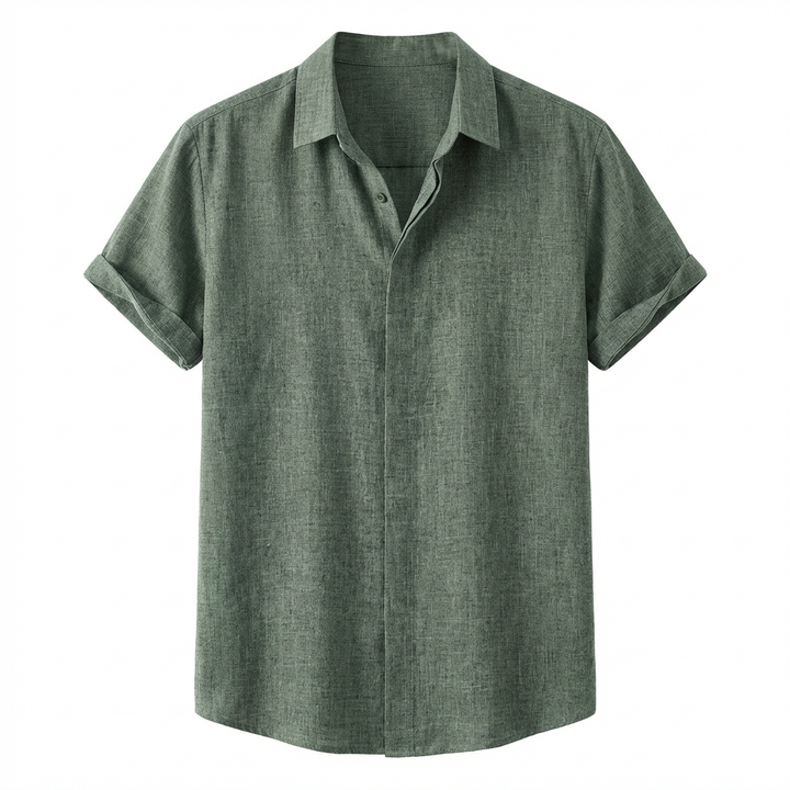 Elvoria | Camisa de lino clásica
