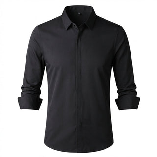 Elvoria | Camisa de stretch sin arrugas para hombres
