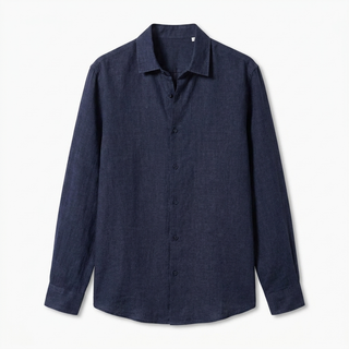 Elvoria | Camisa Clásica de Lino para Hombre