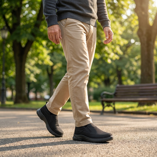 👟 ¡60% DE DESCUENTO AHORA! ✨ Zapatillas ortopédicas transpirables para hombres - Soporte de arco con plantillas de espuma viscoelástica para comodidad durante todo el día 🏃‍♂️💨