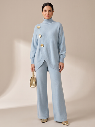 Conjunto de punto azul claro