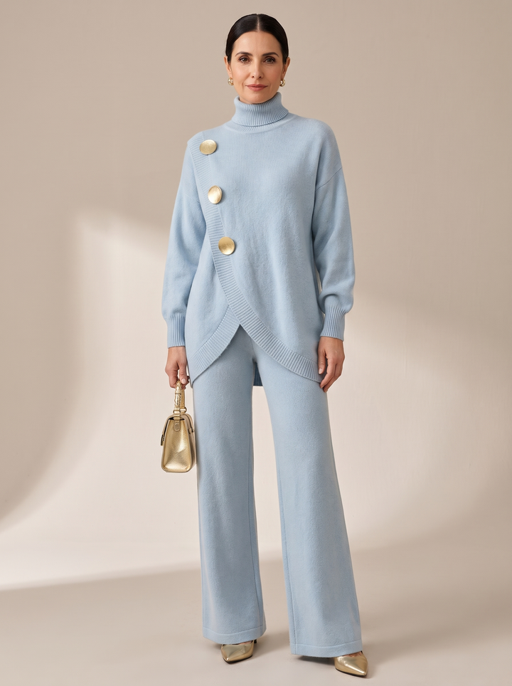 Conjunto de punto azul claro