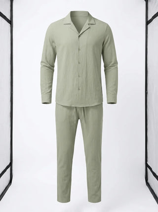 Elvoria | Conjunto de Lino de Verano para Hombre