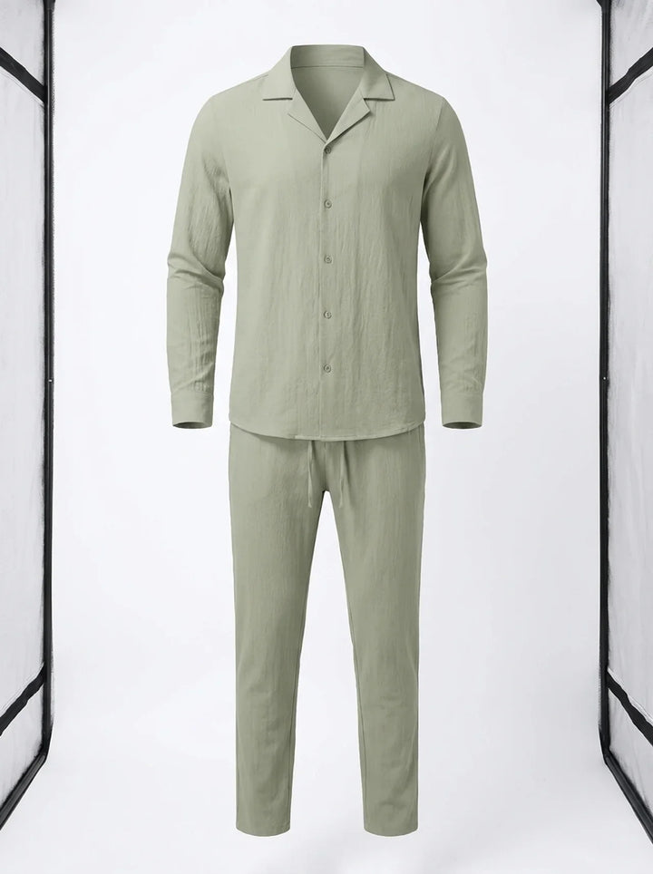 Elvoria | Conjunto de Lino de Verano para Hombre