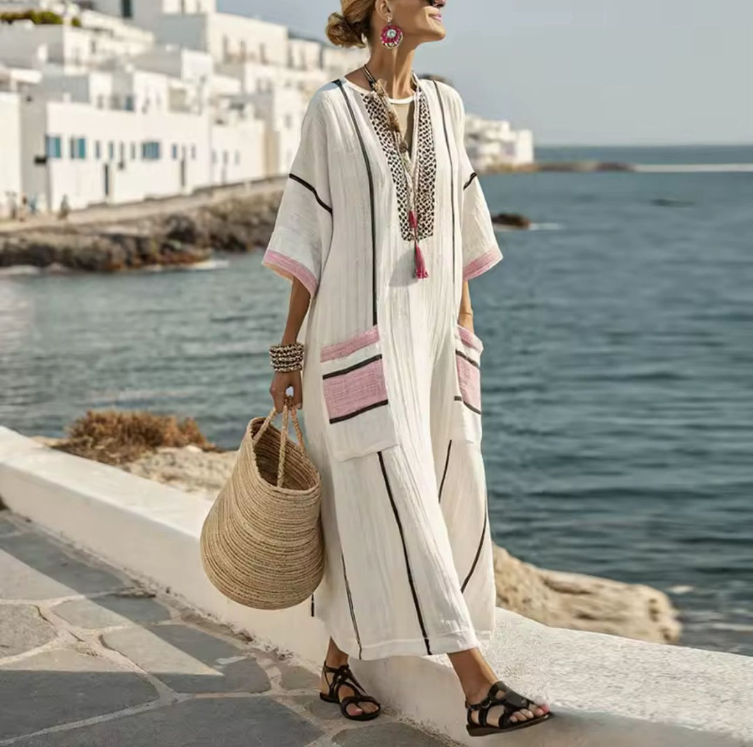 Elvoria | Elegante Mary - Vestido largo de playa para un look veraniego a la moda