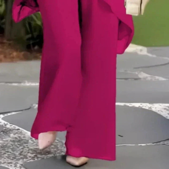 Elvoria | Herlene - Conjunto de Top y Pantalones Elegante