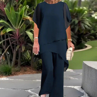 Elvoria | Herlene - Conjunto de Top y Pantalones Elegante