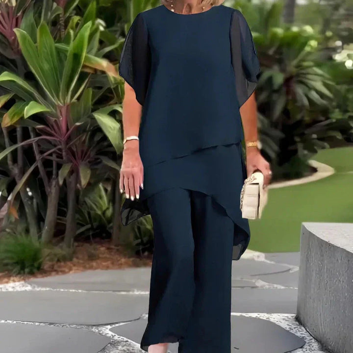Elvoria | Herlene - Conjunto de Top y Pantalones Elegante