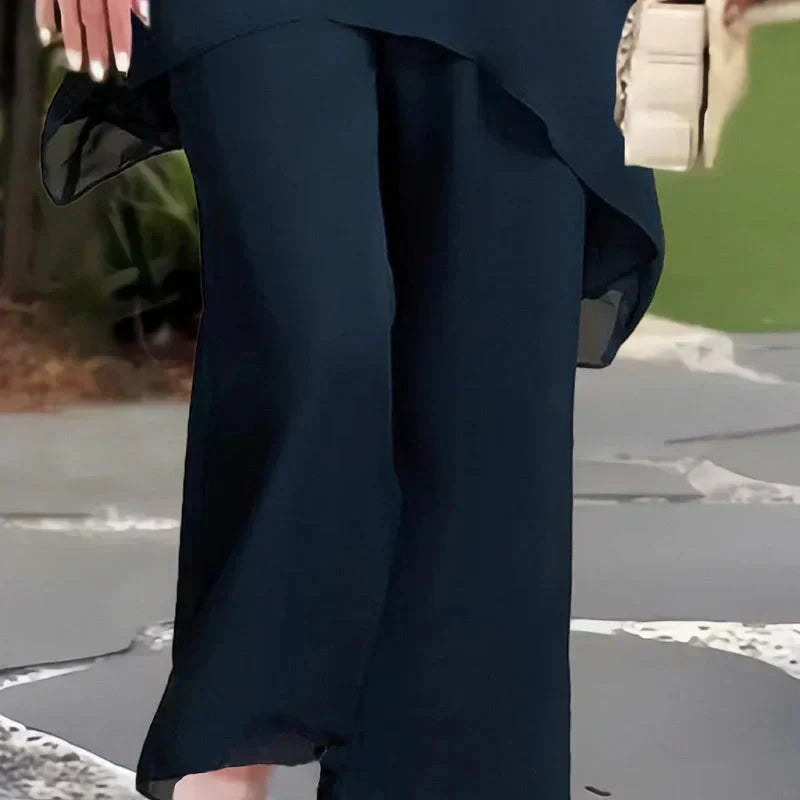 Elvoria | Herlene - Conjunto de Top y Pantalones Elegante