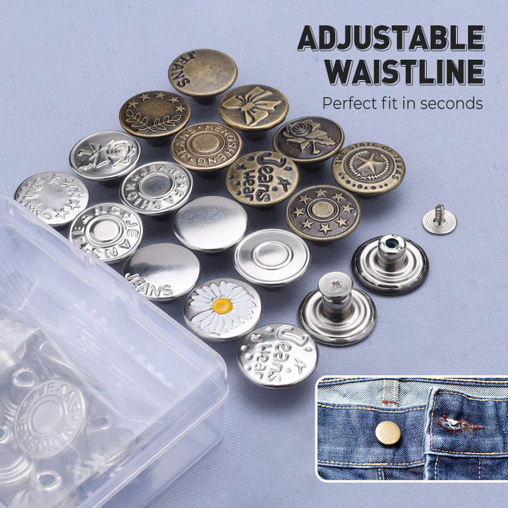 🔥COMPRA MÁS, AHORRA MÁS🔥Set de botones de jeans desmontables sin costuras