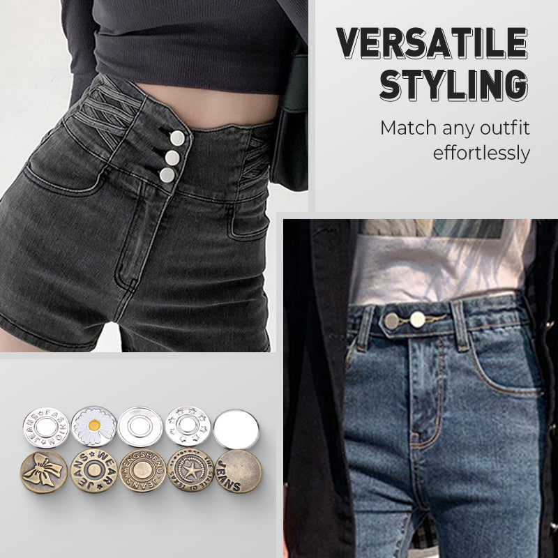 🔥COMPRA MÁS, AHORRA MÁS🔥Set de botones de jeans desmontables sin costuras