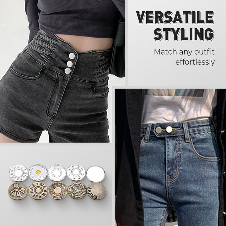 🔥COMPRA MÁS, AHORRA MÁS🔥Set de botones de jeans desmontables sin costuras