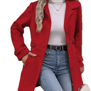 Abrigo Slim Elegante con Botonadura Sencilla
