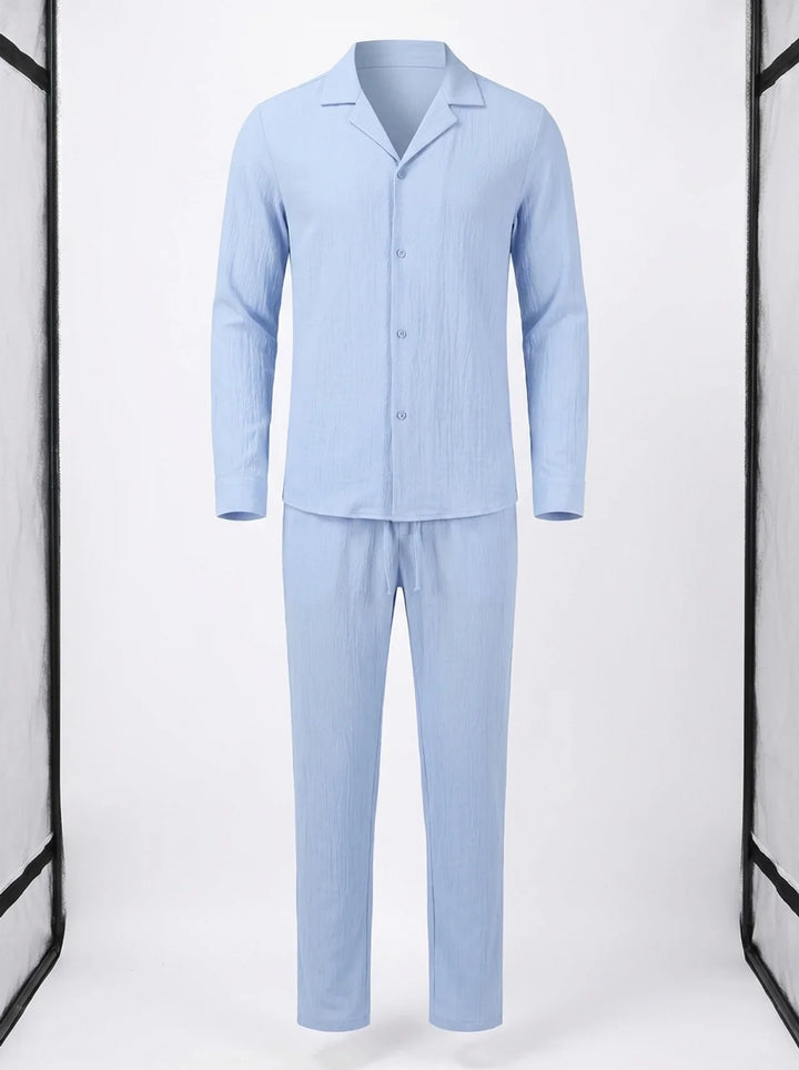 Elvoria | Conjunto de Lino de Verano para Hombre